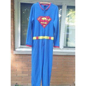 DC Comics Superman Costume Suit Cosplay Halloween Adult M Pajamas